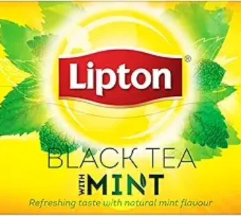 Yellow Label Black Tea Mint, 25 Lipton Bags