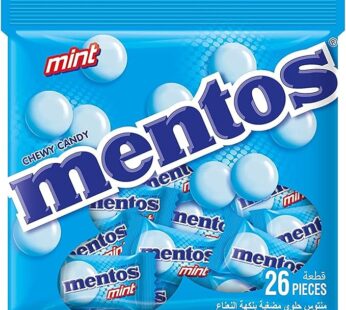 Mentos Mint Flavor Chewy Candy, 26 Piece Bag