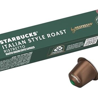 Starbucks Italian Style Roast By Nespresso Dark Roast Coffee Pods (Pack of 1, Total 10 Capsules)