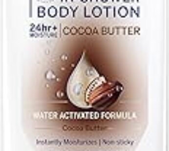 NIVEA Cocoa Butter In-Shower Body Lotion – Non-Sticky For Dry to Very Dry Skin – 13.5 oz. Bottle