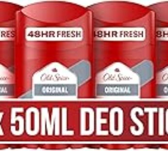 Old Spice Original Deodorant Stick for Men, 6 x 50 ml, 48H Fresh, Long-Lasting Fragrance in Perfume