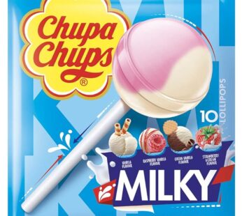 PERFETTI CHUPACHUP Chupa Chups Assorted Milky Flavour Lollipops 10pcs