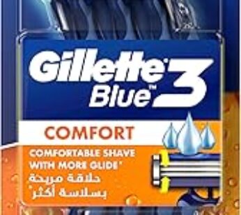 Gillette Blue3 Comfort Disposable Razors, 6+2 Count