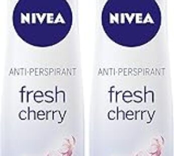 Nivea Fresh Cherry, Antiperspirant For Women, Spray 150Ml, Pack Of 2