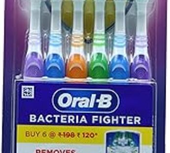 Oral-B Bacteria Fighter Cavity Defense Soft Assorted Toothbrush (Pack of 6)