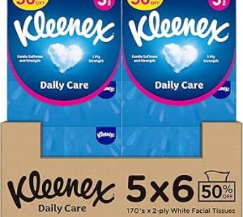 Daily Care Facial Tissue – Pack Of 30 Boxes, 170 Sheets X 2 Ply