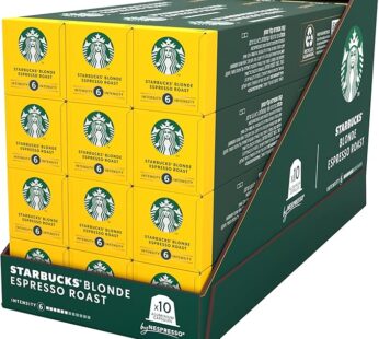 Starbucks Blonde Espresso Roast by Nespresso 10 Capsules, Pack of 12