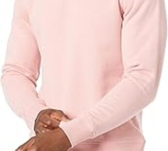 Amazon Essentials Men’s Fleece Crewneck Sweatshirt, Pink, Medium