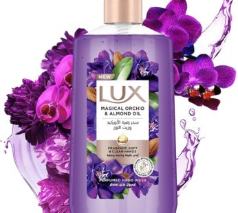 LUX Perfumed Liquid Hand Wash, Magical Orchid, with Almond Oil & Glycerin, for Fragrant, Soft and Clean Hands, 500ml