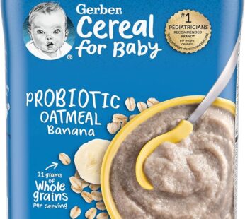 Gerber 2Nd Food Cereal, Oat Banana Probiotic Bl 2