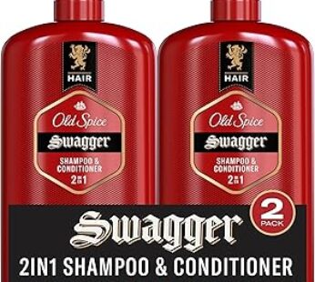 Old Spice Swagger 2-in-1 Shampoo and Conditioner Set for Men, Cedarwood Lime Scent, Get Up To 80% Fu