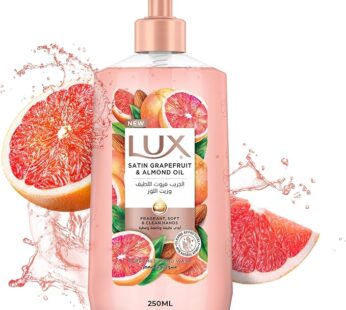 Lux Perfumed Hand Wash, Satin Grapefruit and Almond Oil, for Fragrant, Soft & Clean Hands, 250ml