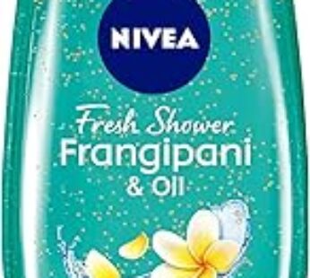 NIVEA Shower Gel Body Wash, Frangipani & Oil Caring Oil Pearls Frangipani Scent, 250ml