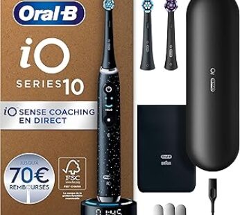 Oral-B iO 10 Black Electric Toothbrush Designed By Braun