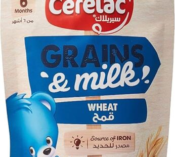 Cerelac Nestle Grains And Milk Wheat Source Of Iron, Baby Food (110g Pouch)