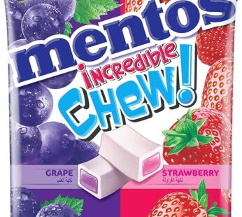 Mentos Incredible Chew Bag Strawberry & Grape Flavor 140g