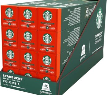 Starbucks Single Origin Colombia by Nespresso 10 Capsules, Pack of 12