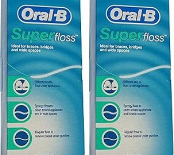 Oral-B Superfloss Dental Floss 50 Threads, Pack of 2 (2 x 50 Threads)