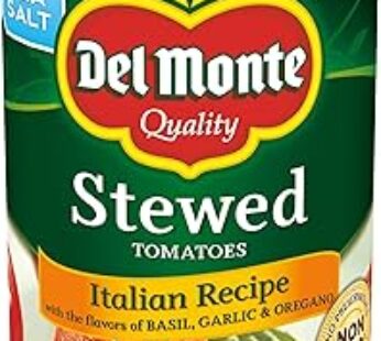 Del Monte Canned Stewed Tomatoes with Basil, Garlic and Oregano, 14.5 Ounce