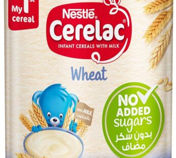 Cerelac Nestle Wheat, Infant Cereals with Milk, No Added Sugars, From 6 months, Tin, 400g