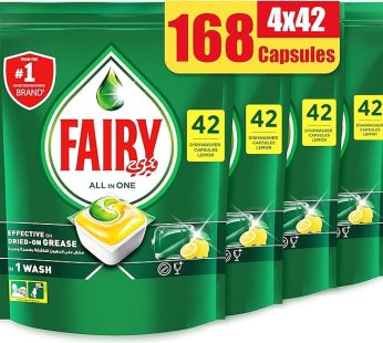 Fairy All In One Dishwasher Capsules, 168 Count