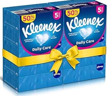 Daily Care Facial Tissue – Pack Of 10 Boxes, 120 Sheets X 2 Ply