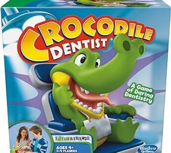 Hasbro Gaming Crocodile Dentist Kids Board Game, Ages 4 And Up (Amazon Exclusive)