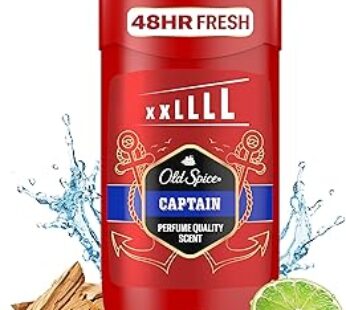 Old Spice Captain Aluminium Free Deodorant Stick For Men, 85 ML, Stay Fresh For 48H, Anti White Mark