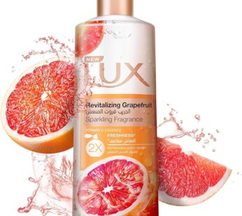 Lux Revitalizing Body Wash, Grapefruit, with Vitamin C Essence & 2x Freshness, 500ml