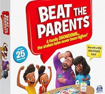 Spin Master Games Beat The Parents Classic Family Trivia Kids Vs Parents, with 25 Bonus Cards for Ag