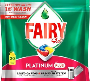 Fairy 1-Step Clean Plus Automatic Diswhasher Tablets, Effective on Dried-on Grease without the Pre-R