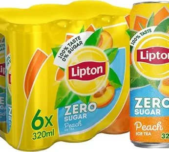 Zero Sugar, Peach Iced Tea, 320Ml x 6