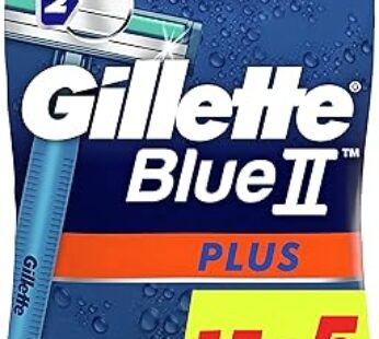 Gillette Blue Ii Plus Men’s Disposable Razors, 15+5 Pack