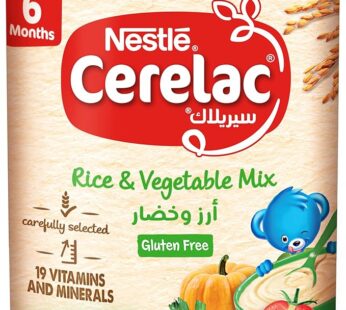 Nestle Cerelac Rice & Vegetable baby Food Mix From 6 Months Box 350g