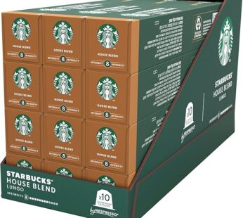 Starbucks House Blend Lungo By Nespresso Capsules, 57g, Pack of 12