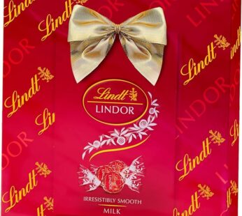 Lindt LINDOR Milk Chocolate Bonbonbs Gift Wrapping 127g – Irresistible Soft Melting LINDOR Milk Choc