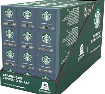 Starbucks Espresso Roast By Nespresso Capsules, 57g, Pack of 12