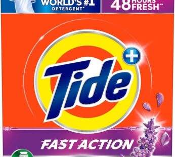 Tide Fast action Laundry Detergent Powder with Lavender, 2.25 KG