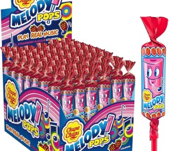 Chupa Chups Strawberry Melody Pops, Pack of 48