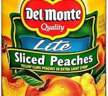 Del Monte Lite Sliced Yellow Cling Peaches in Extra Light Syrup 15oz