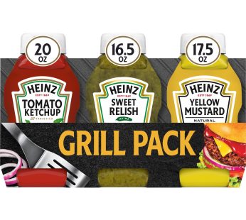 Simply Tomato Ketchup, Sweet Relish  & Yellow Mustard Grill Pack