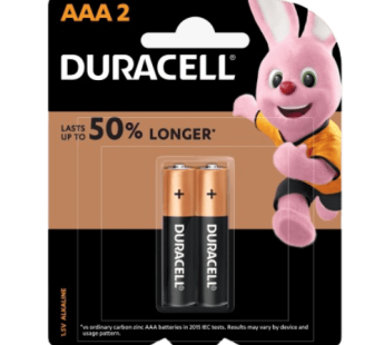 Duracell Lasts Upto 50% Longer AAA 2