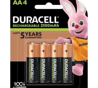 Duracell Rechargeable Battereies AA4 2500 Ah