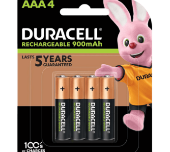 Duracell Rechargeable Battereies AAA4 900 Ah