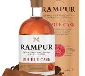 RAMPUR SINGLEMALT DOUBLECASK+GLASS 75CL