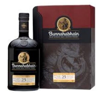 BUNNAHABHAIN 25Y SINGLEMALT WOODBOX 75CL