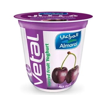 Vetal Black Cherry Layered Yoghurt